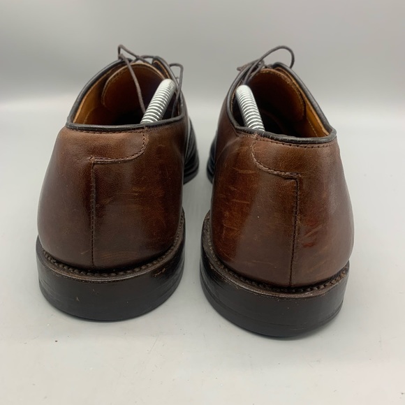 Allen Edmonds "PARK AVENUE" Cap-Toe Oxfords 10.5 D Mahogany Made in USA - Picture 4 of 8